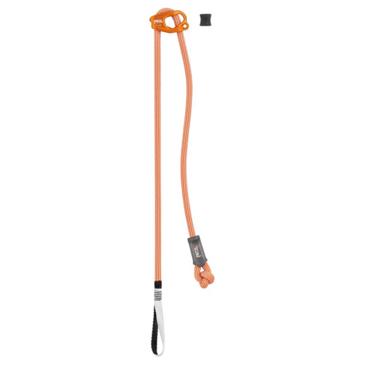 Petzl Connect Adjust 2025 with orange rope and white webbing loop
