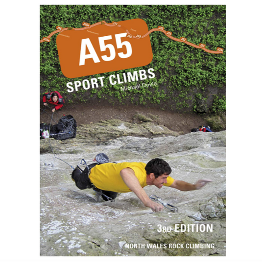 A55 Sport Clinbs - 3rd edition michael doyle - climbing guidebook - sport climbing