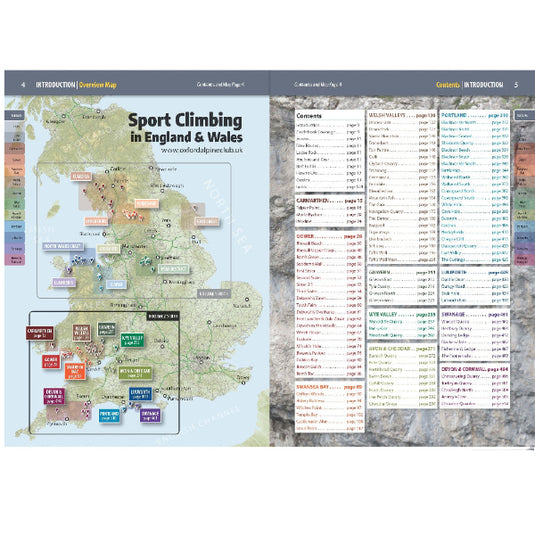 Sport Climbing in England & Wales: Volume 2 South - map
