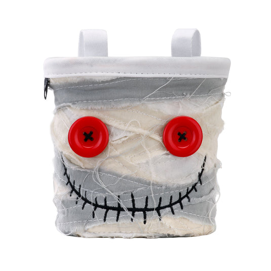 8B+ Stan chalk Bag in Mummy/Bandage design with stitched mouth and red eyes