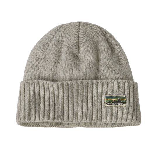 Patagonia Brodeo Beanie - OG Legacy Label: Crisp Grey