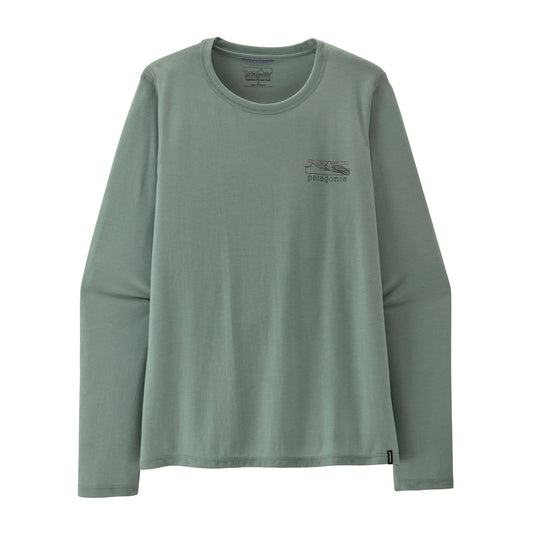 Patagonia Long Sleeved Cap Cool Trail Shirt - cover green