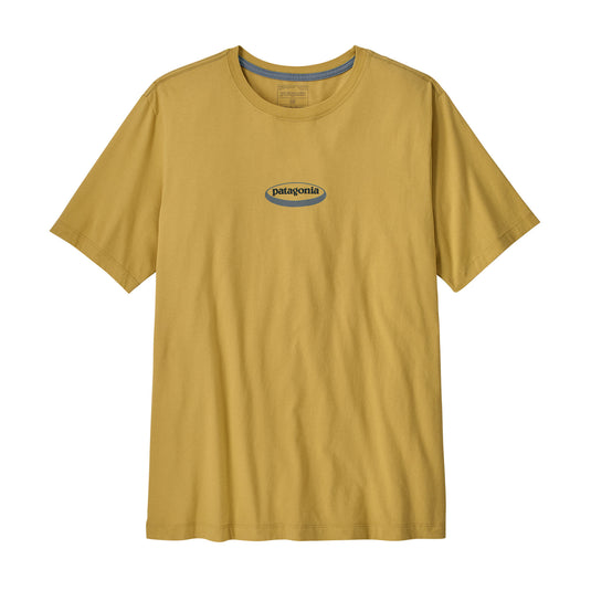 Patagonia Mens 95 Oval Logo T-shirt - Lynx Tan