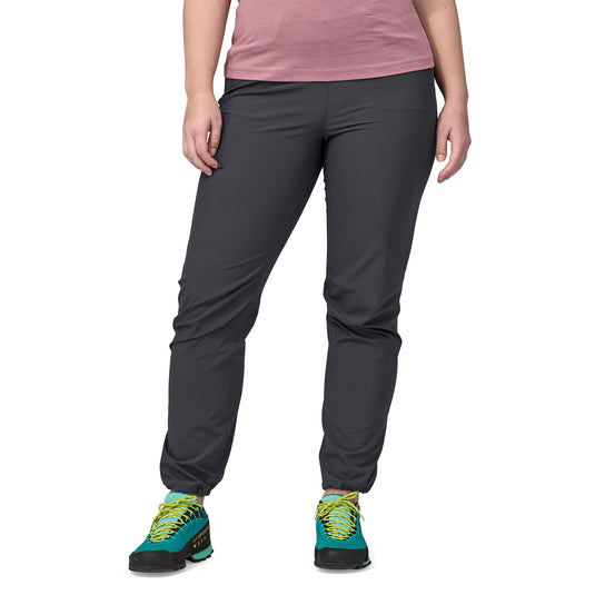 Patagonia Womens Chambeau Rock Pants in black worn on model