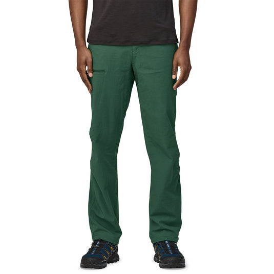 Patagonia Mens Venga Rock Pants in Green worn by model