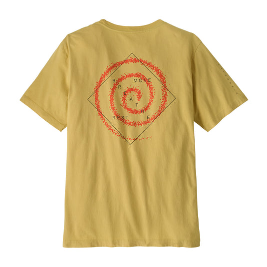 Patagonia Mens Multi-pitch T-shirt - in limestone yellow