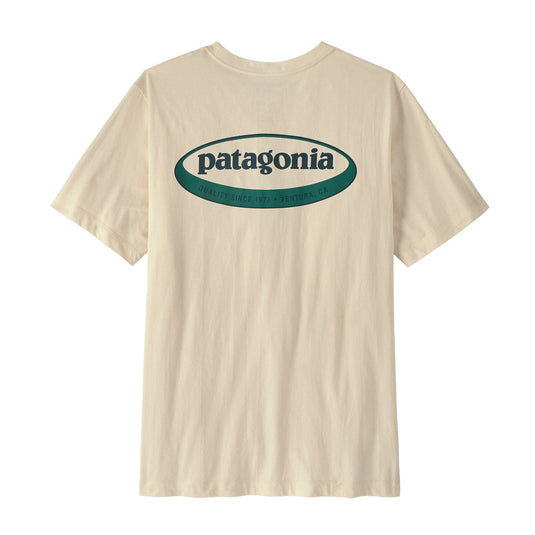 Patagonia Mens '95 Oval Logo T-shirt in undyed natural