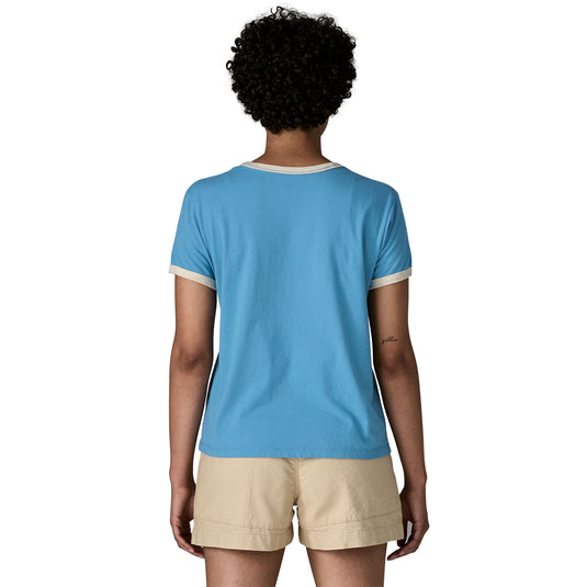 Patagonia Womens Great Waves Ringer Tee - worn by model