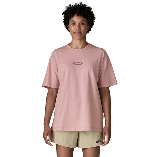 Patagonia Womens 95' Oval Logo Oversized T-shirt in violet