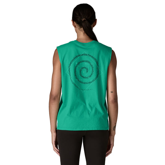 Patagonia Womens Multi-Pitch Boxy Tank worn by model