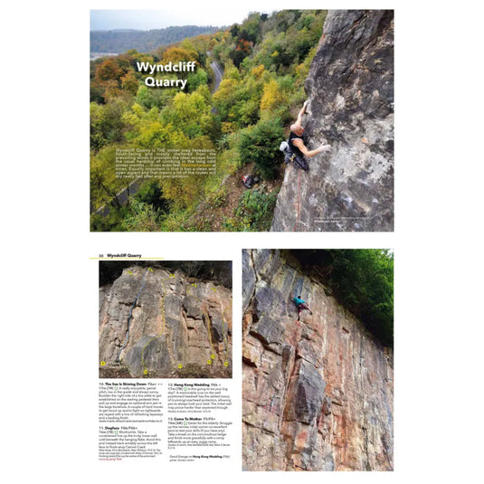 Wye Valley Sport Climbing Guidebook internal page