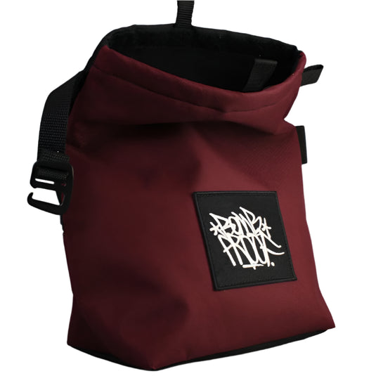 Bomb Proof Chalk Bucket in Burgundy - slithly rolled