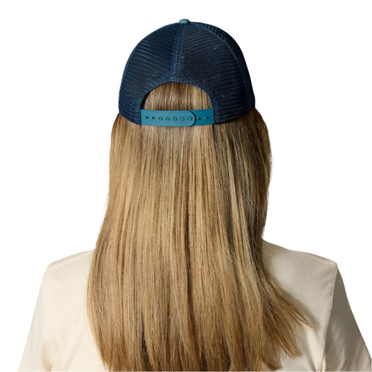 Rab Dihedral Badge Cap worn by model facing away