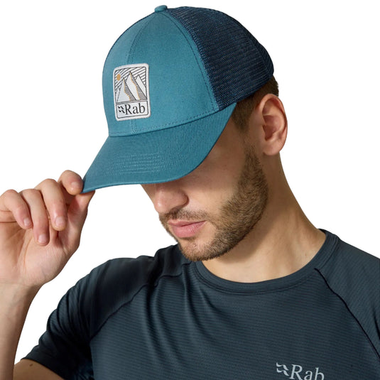 Rab Dihedral Badge Cap worn by model