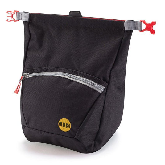 Moon Bouldering Chalk Bag in Jet Black