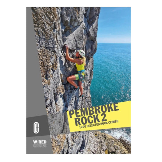 Pembroke Rock 2 - Climber, climbing above ocean