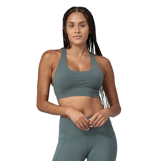 Patagonia Women's Live Simply™ Bra worn on model with matching leggings
