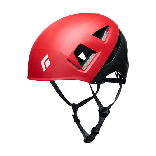 Black Diamond Capitan E Helmet in hyper red from front