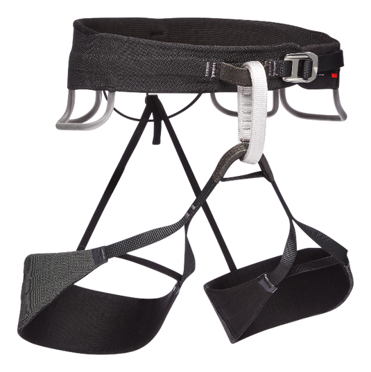 Black DIamond SOlution Guide Harness - a black waistband with black leg loops