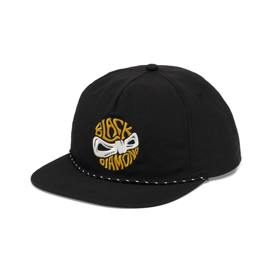 Black Diamond Synthetic Rope Hat  in Black