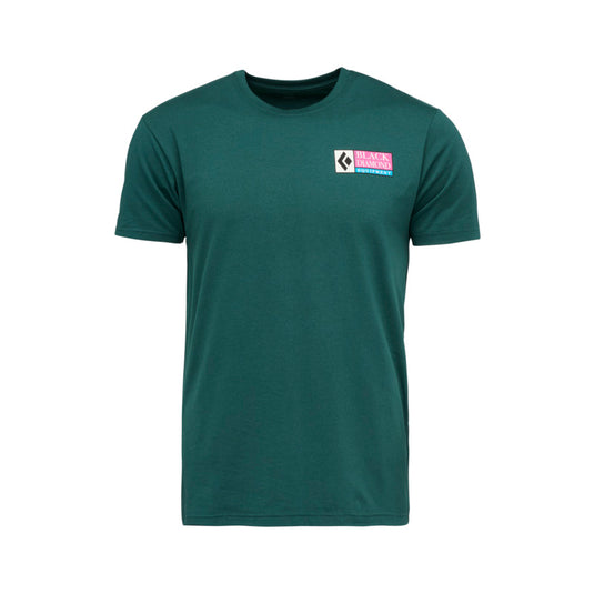 Black Diamond Mens Winter Ridge Short Sleeve Tee in Deep Woods