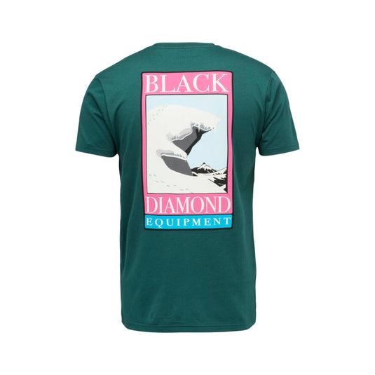Black Diamond Mens Winter Ridge Short Sleeve Tee in Deep Woods