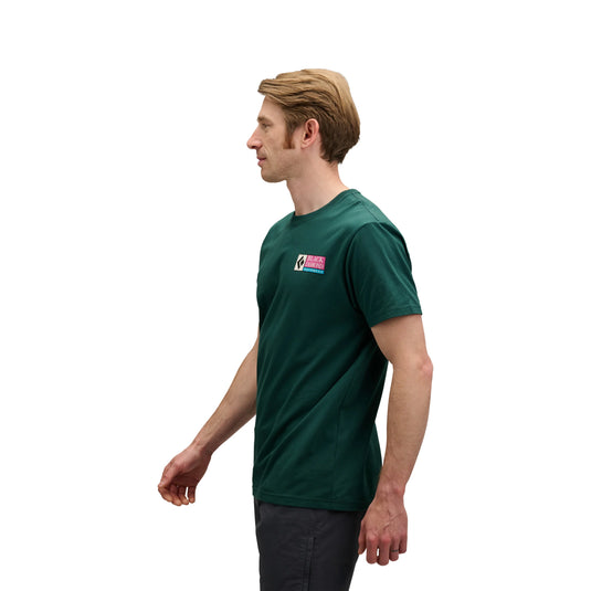 Black Diamond Mens Winter Ridge Short Sleeve Tee in Deep Woods