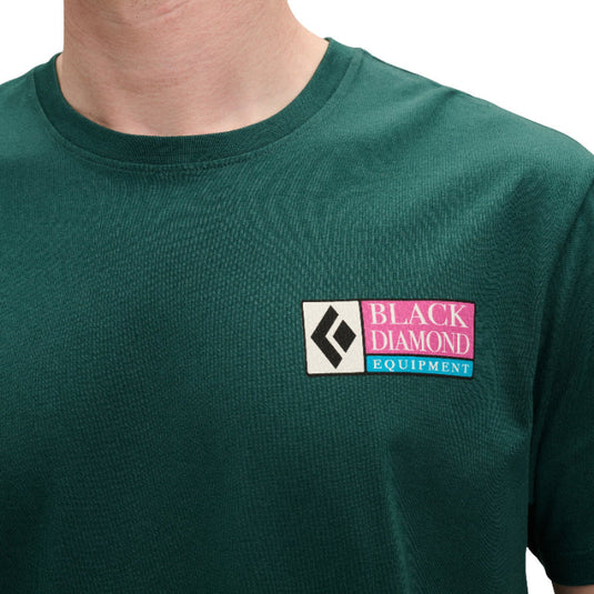 Black Diamond Mens Winter Ridge Short Sleeve Tee in Deep Woods