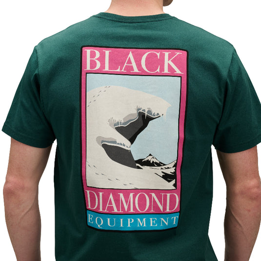 Black Diamond Mens Winter Ridge Short Sleeve Tee in Deep Woods