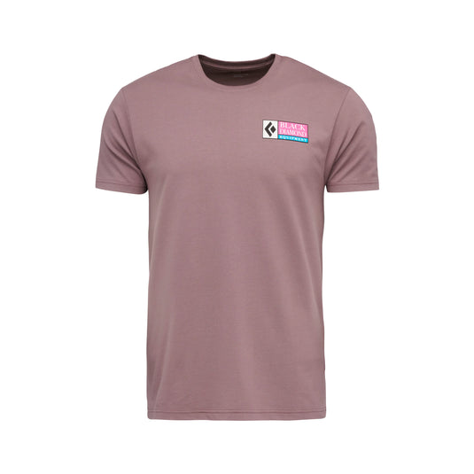 Black Diamond Mens Winter Ridge Short Sleeve Tee - Dark Mauve