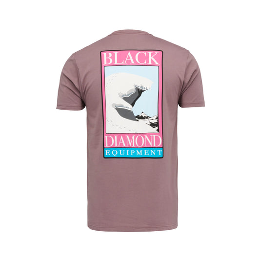 Black Diamond Mens Winter Ridge Short Sleeve Tee - Dark Mauve
