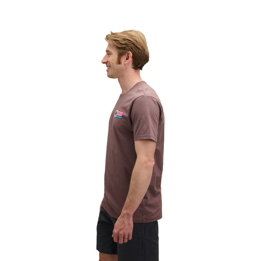 Black Diamond Mens Winter Ridge Short Sleeve Tee - Dark Mauve