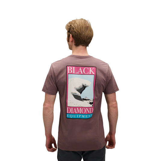 Black Diamond Mens Winter Ridge Short Sleeve Tee - Dark Mauve