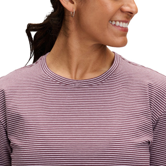 BD Stripe Crop Tee - close up of pattern