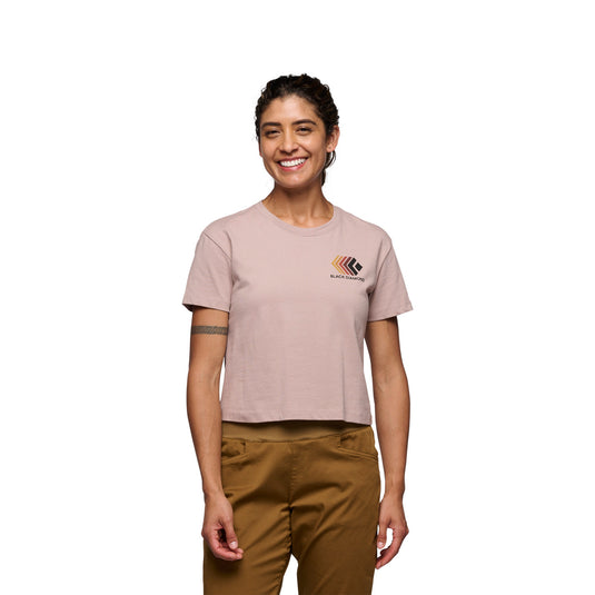 Black Diamond Womens Faded Crop Tee