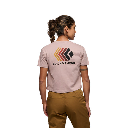 Black Diamond Womens Faded Crop Tee