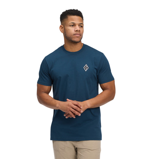 Men's Heritage Alpinist Short Sleeve Tee in Indigo - worn by model 