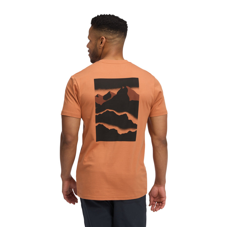 Black Diamond Mens Mountainscape Short Sleeve Tee - Moab Brown