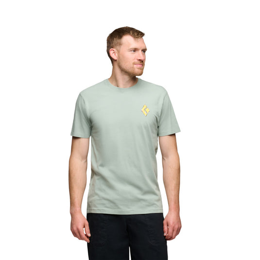 Black Diamond Mens Shredded Short Sleeve Tee - Agave