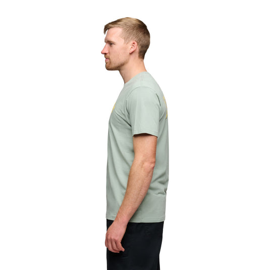 Black Diamond Mens Shredded Short Sleeve Tee - Agave