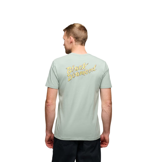 Black Diamond Mens Shredded Short Sleeve Tee - Agave