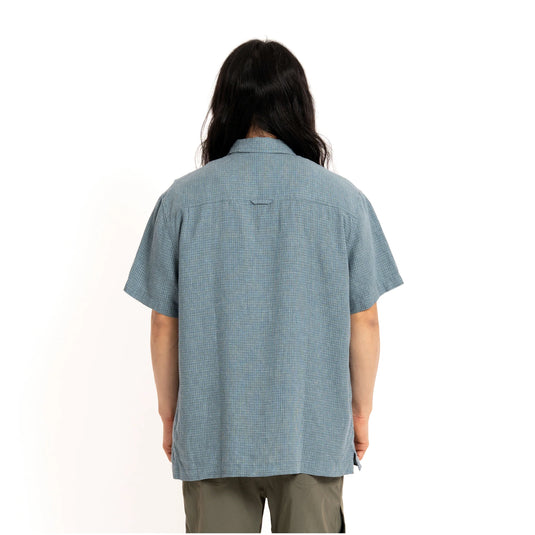 Black Diamond Mens Scenic Route Short Sleeve Shirt - midnight blue glacier