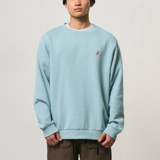 Gramicci One Point Crew Sweatshirt - stone blue