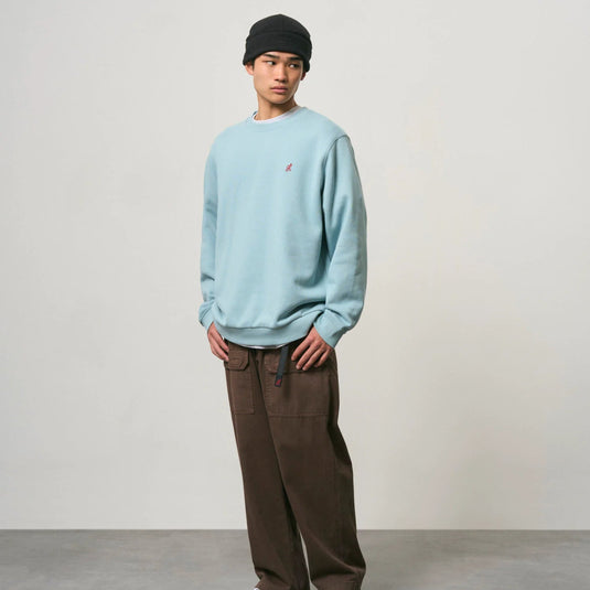 Gramicci One Point Crew Sweatshirt - stone blue