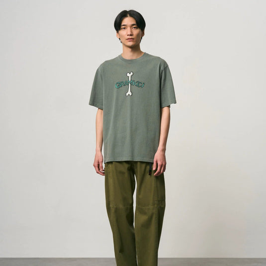 Gramicci Pigment Dyed Bone Tee in sage