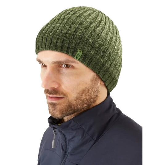 RAB Elevation Beanie army - worn by model