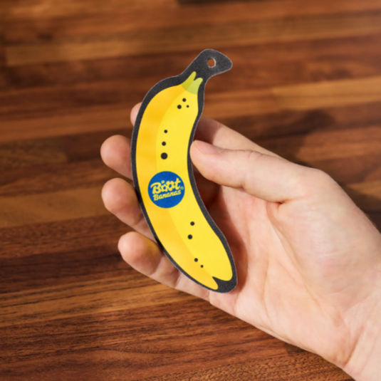 Boot Bananas Nail & Skin File in someones hands 
