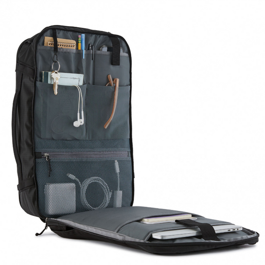 Patagonia Black Hole Mini MLC - internal organisatinon of smaller compartment