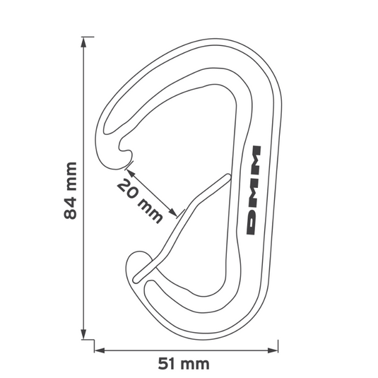 DMM outline of wisp carabiner