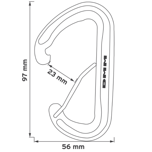 DMM outline of Spectre 2 carabiner